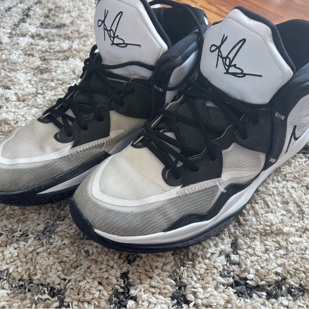 Nike Black and White Signature Sneakers
